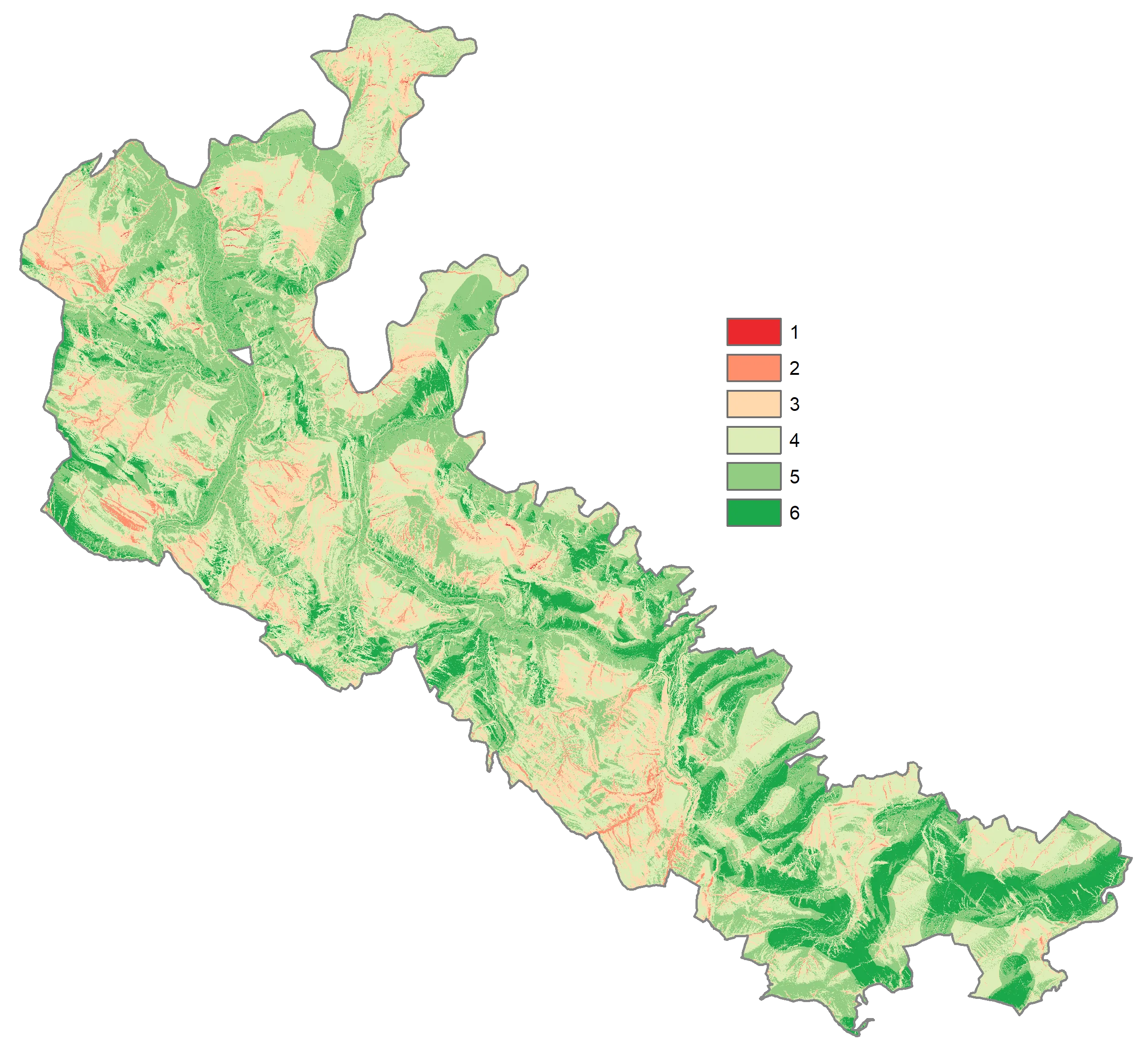 Suitability analysis map